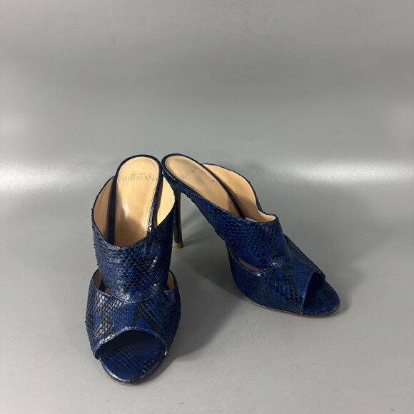 Alexandre Birman Blue Latoya Mules Size 38 - Picture 1 of 16